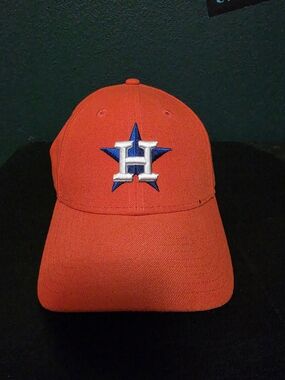 New Era Orange Houston Astros Logo Baseball Hat